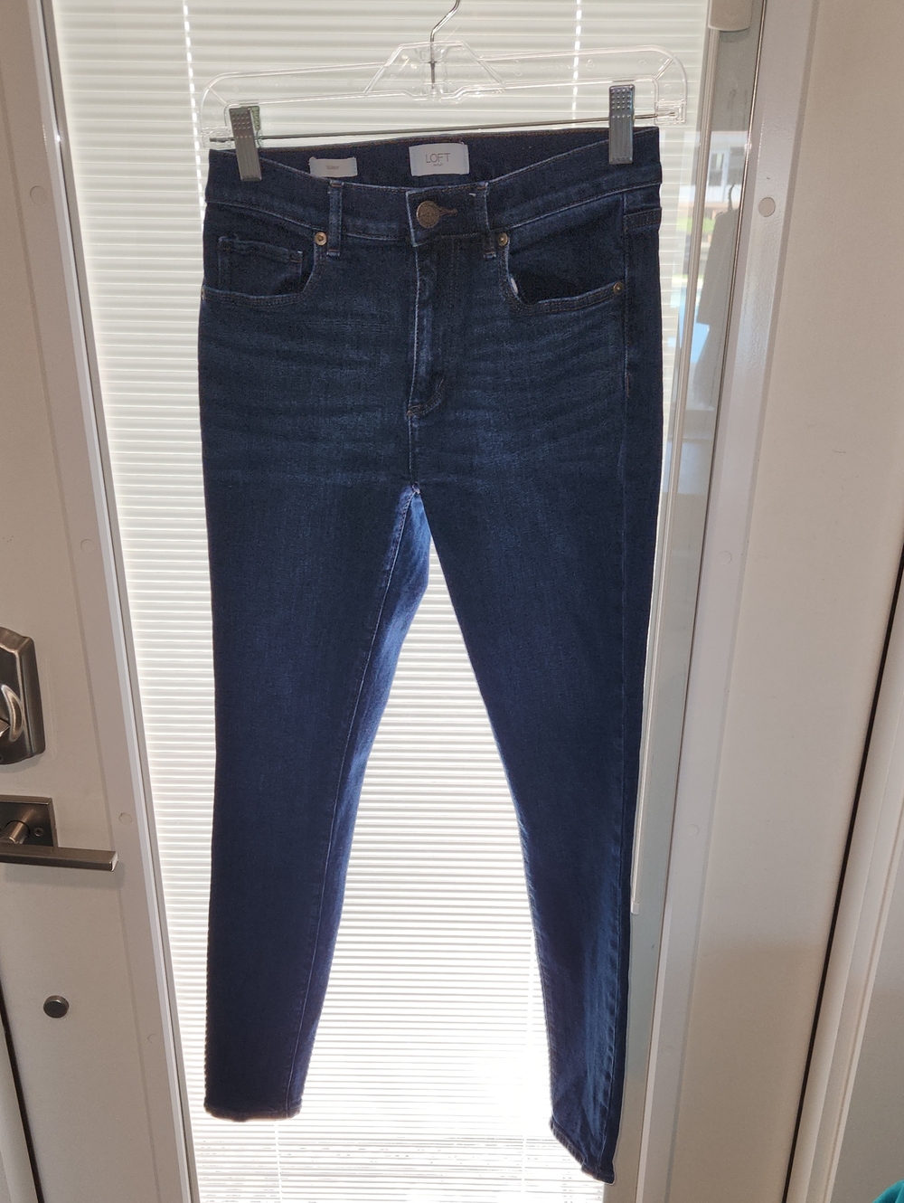 LOFT Dark Indigo High-Rise Skinny Jeans - Women's